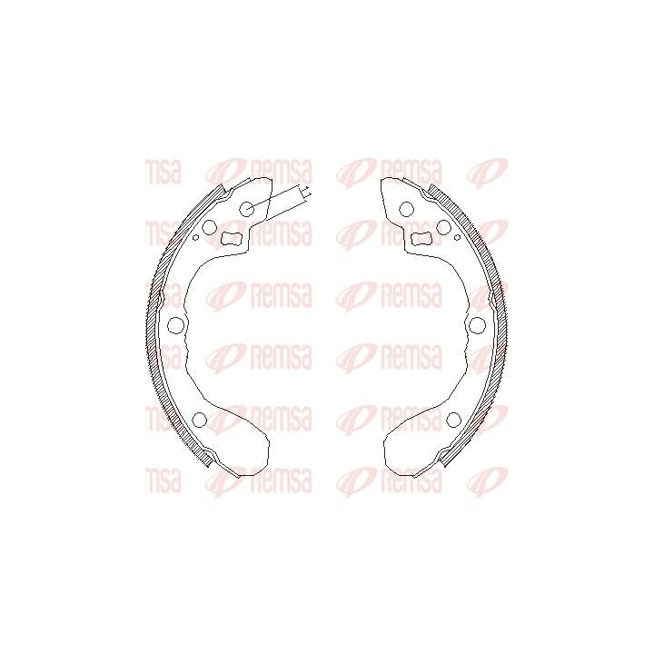 Stabdžių trinkelė REMSA 4060.00