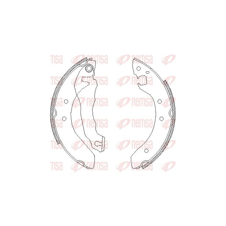 Stabdžių trinkelė REMSA 4064.00