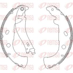 Stabdžių trinkelė REMSA 4072.00
