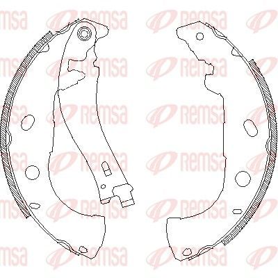 Stabdžių trinkelė REMSA 4072.00