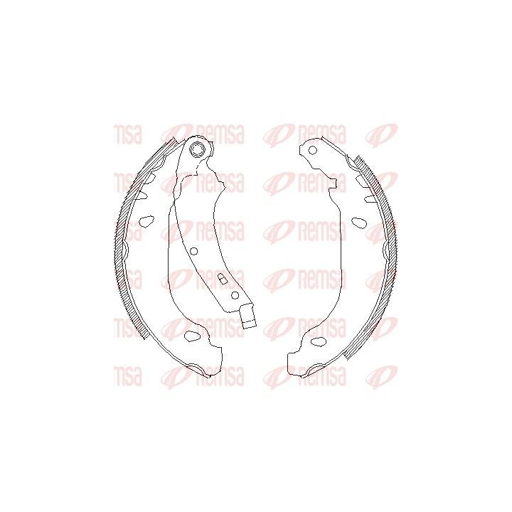 Stabdžių trinkelė REMSA 4074.00