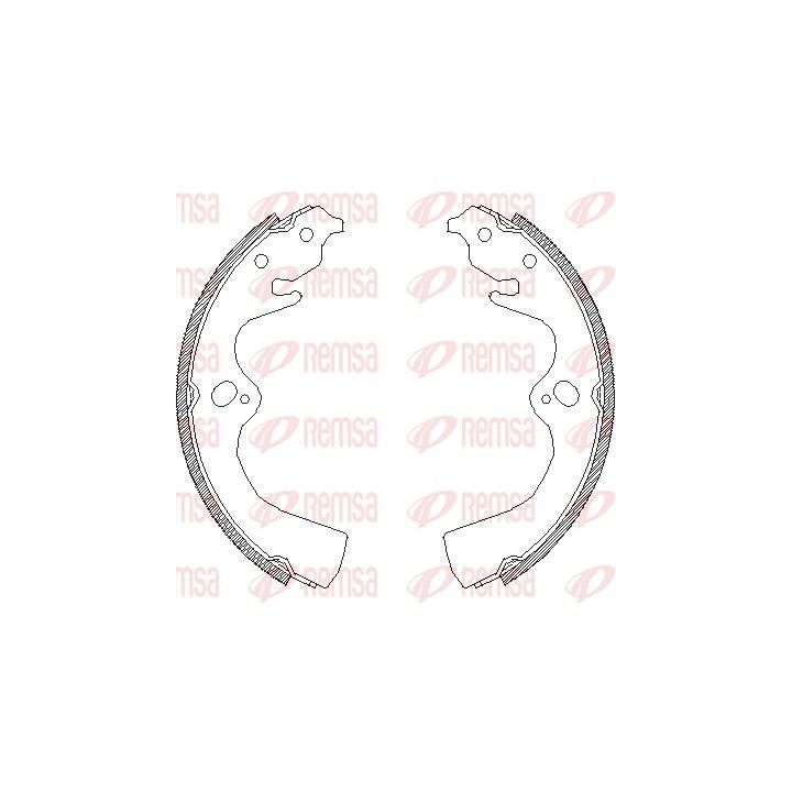 Stabdžių trinkelė REMSA 4077.00