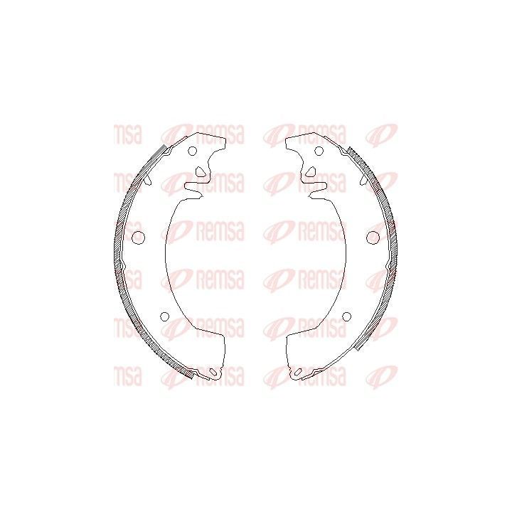 Stabdžių trinkelė REMSA 4078.00