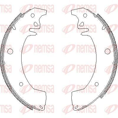 Stabdžių trinkelė REMSA 4078.00