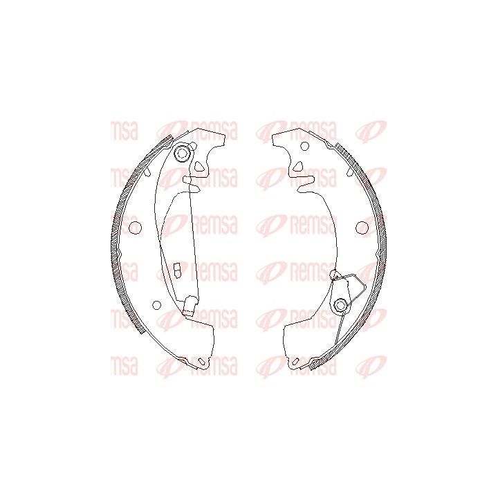 Stabdžių trinkelė REMSA 4078.01