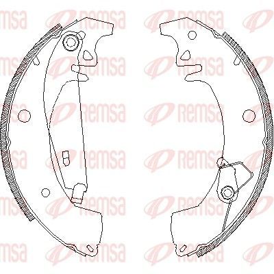 Stabdžių trinkelė REMSA 4078.01