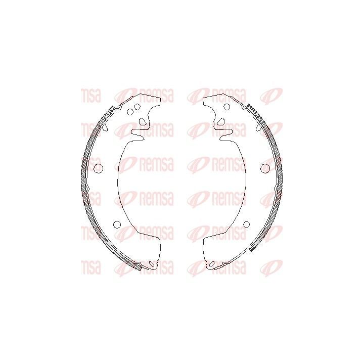 Stabdžių trinkelė REMSA 4078.02
