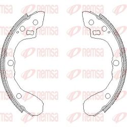 Stabdžių trinkelė REMSA 4080.00