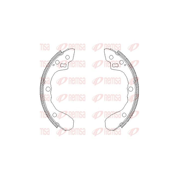 Stabdžių trinkelė REMSA 4080.00