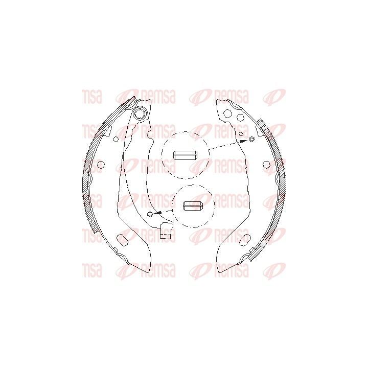 Stabdžių trinkelė REMSA 4083.00