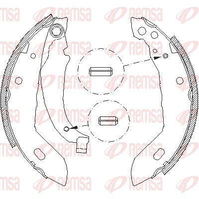 Stabdžių trinkelė REMSA 4083.00