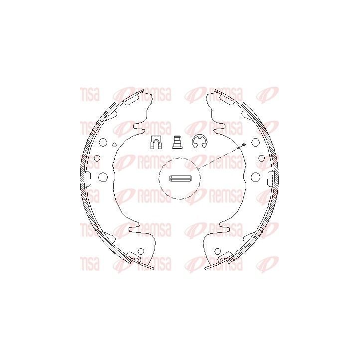 Stabdžių trinkelė REMSA 4089.00