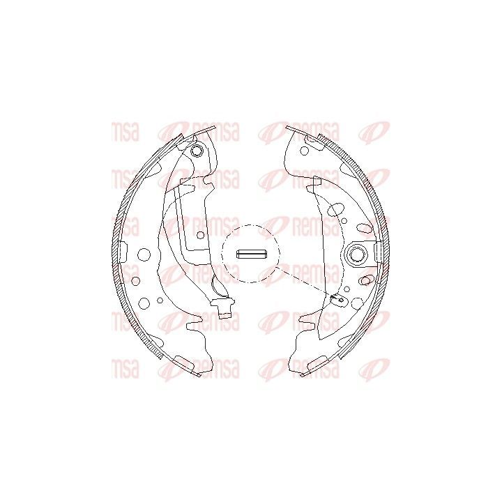 Stabdžių trinkelė REMSA 4089.01