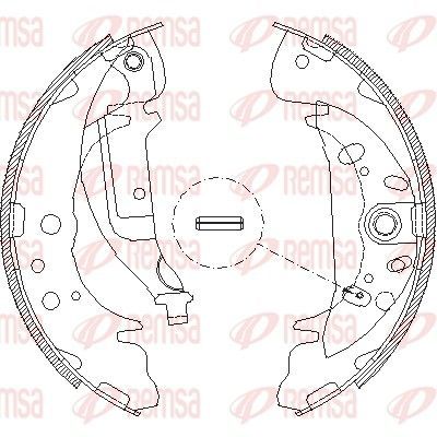 Stabdžių trinkelė REMSA 4089.01