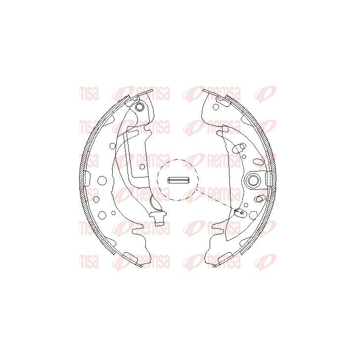 Stabdžių trinkelė REMSA 4089.03