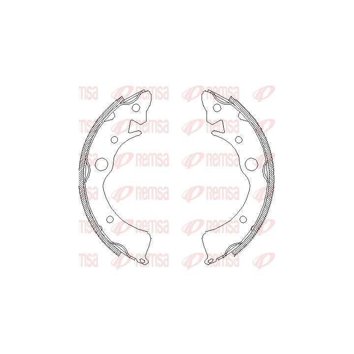 Stabdžių trinkelė REMSA 4096.00