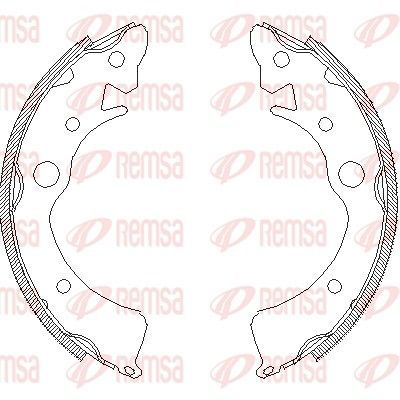 Stabdžių trinkelė REMSA 4096.00