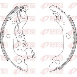 Stabdžių trinkelė REMSA 4098.00