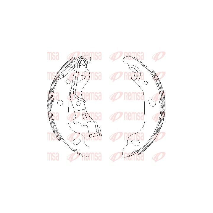 Stabdžių trinkelė REMSA 4098.00