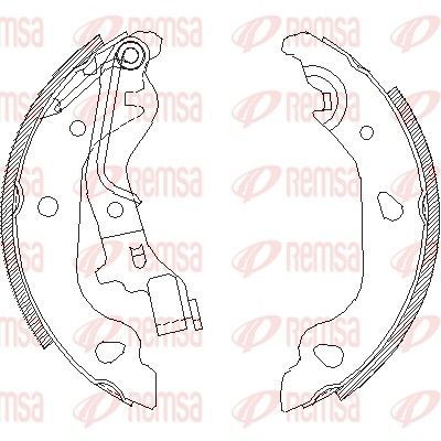 Stabdžių trinkelė REMSA 4098.00