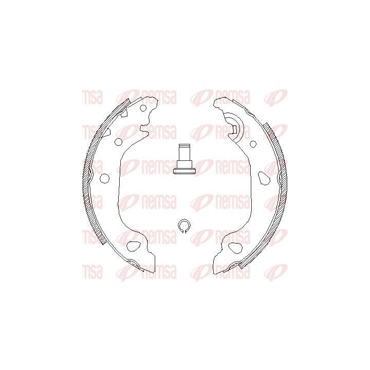 Stabdžių trinkelė REMSA 4098.01