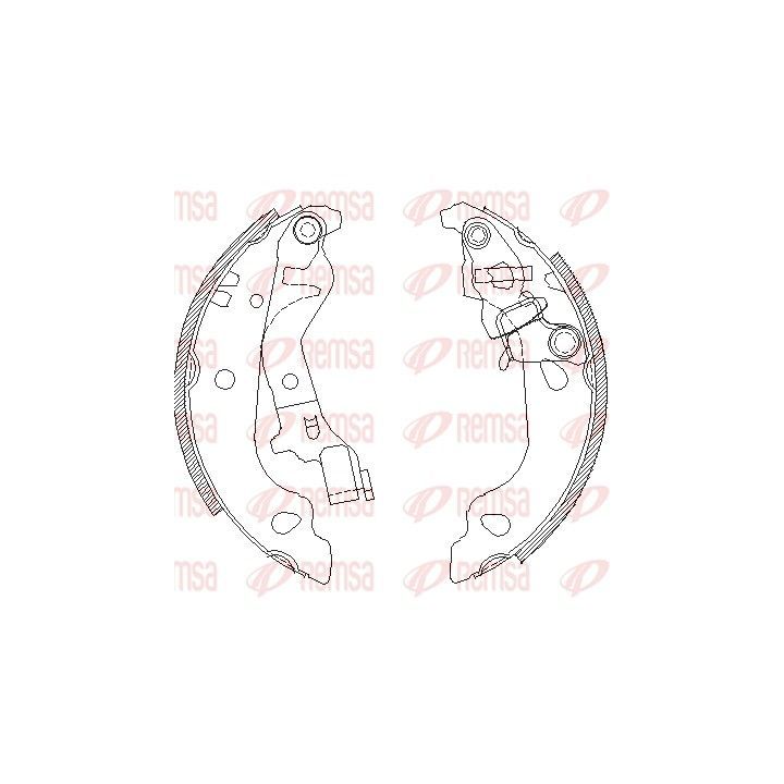 Stabdžių trinkelė REMSA 4099.00