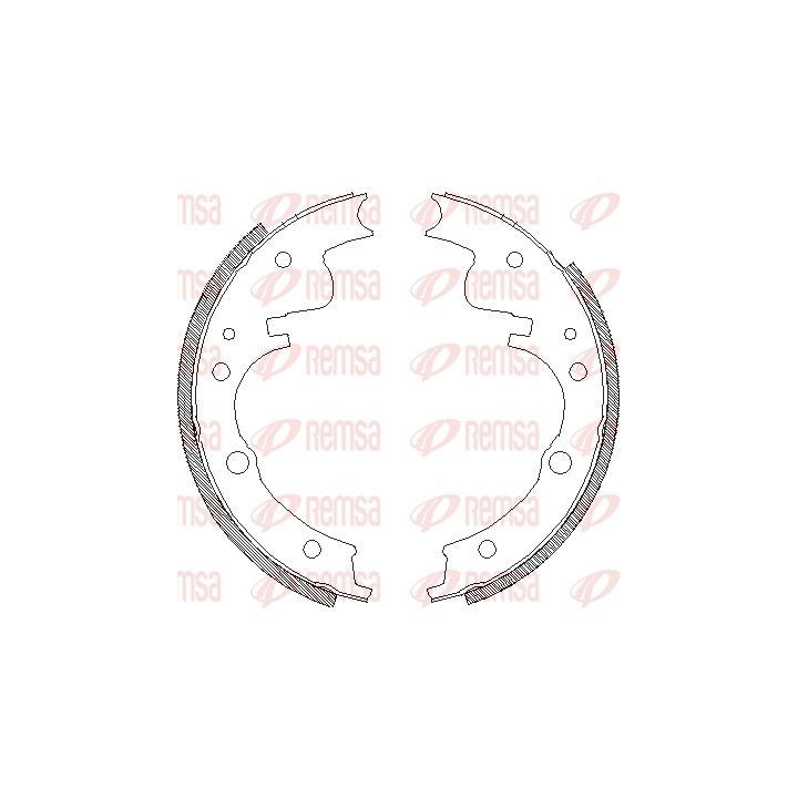 Stabdžių trinkelė REMSA 4104.00