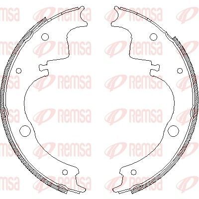 Stabdžių trinkelė REMSA 4105.00