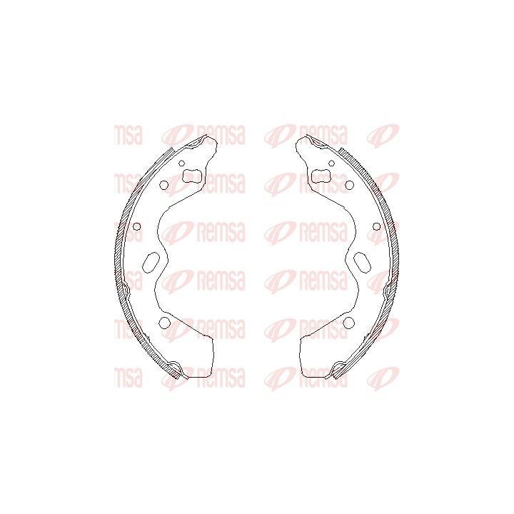 Stabdžių trinkelė REMSA 4110.00
