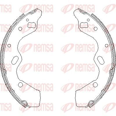 Stabdžių trinkelė REMSA 4110.00