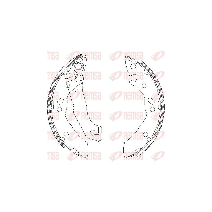 Stabdžių trinkelė REMSA 4117.00