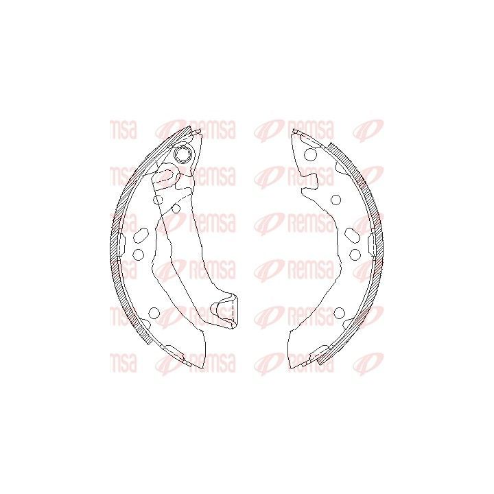 Stabdžių trinkelė REMSA 4117.01