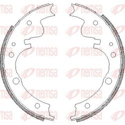 Stabdžių trinkelė REMSA 4121.00