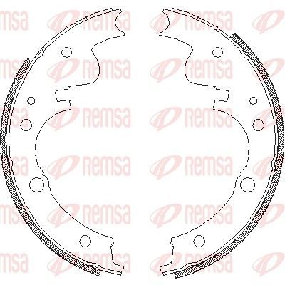 Stabdžių trinkelė REMSA 4121.00