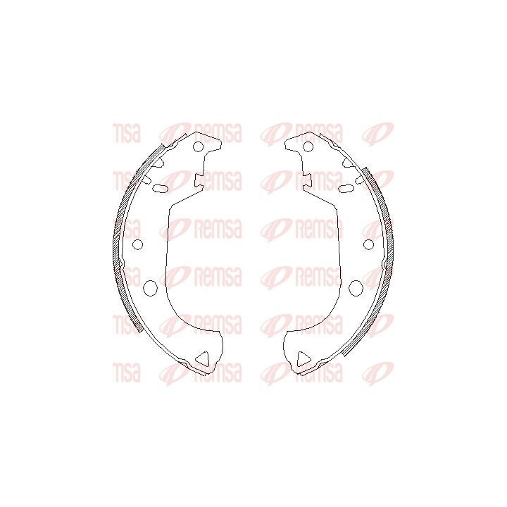 Stabdžių trinkelė REMSA 4125.00