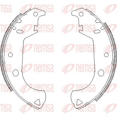 Stabdžių trinkelė REMSA 4125.00