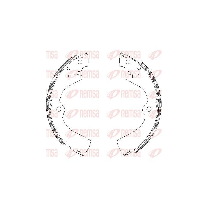 Stabdžių trinkelė REMSA 4127.00