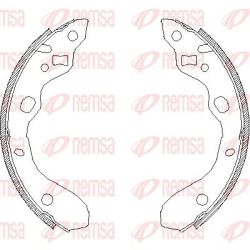 Stabdžių trinkelė REMSA 4128.00