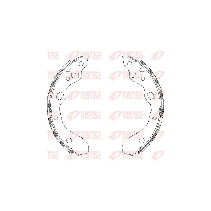 Stabdžių trinkelė REMSA 4128.00