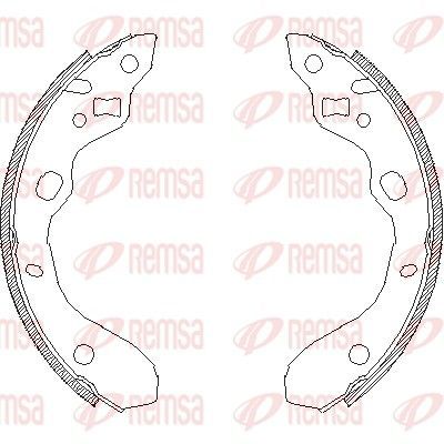 Stabdžių trinkelė REMSA 4128.00