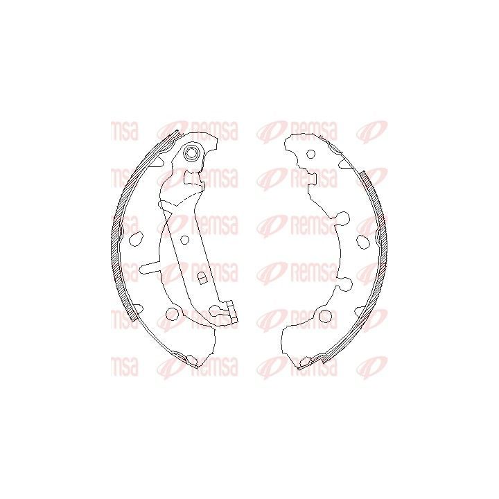 Stabdžių trinkelė REMSA 4137.00