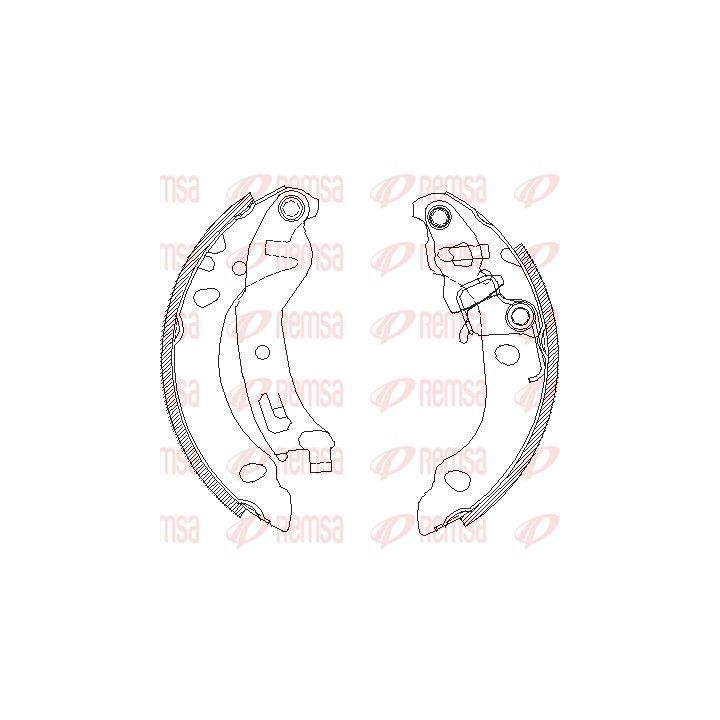 Stabdžių trinkelė REMSA 4138.01