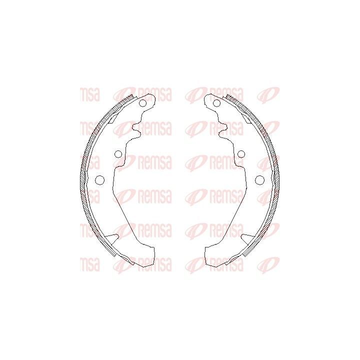 Stabdžių trinkelė REMSA 4139.00