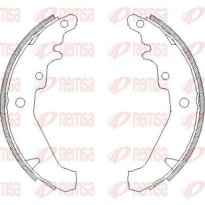 Stabdžių trinkelė REMSA 4139.00