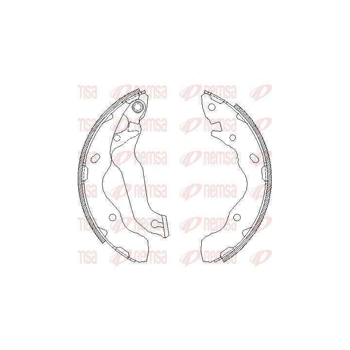 Stabdžių trinkelė REMSA 4141.00