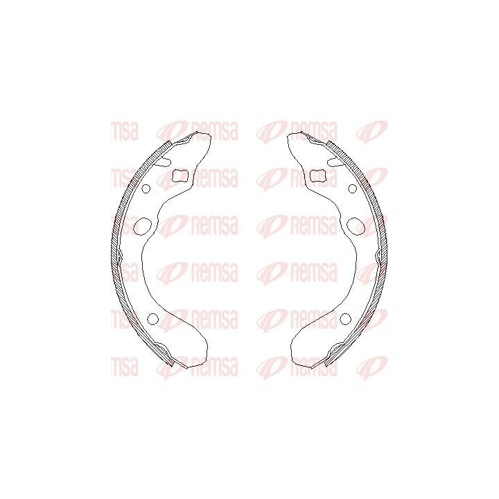 Stabdžių trinkelė REMSA 4147.00