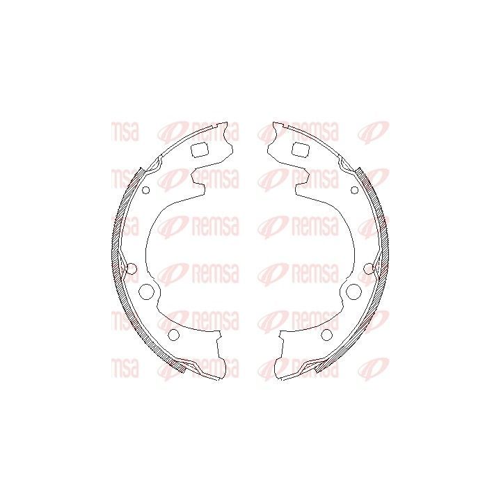 Stabdžių trinkelė REMSA 4150.00