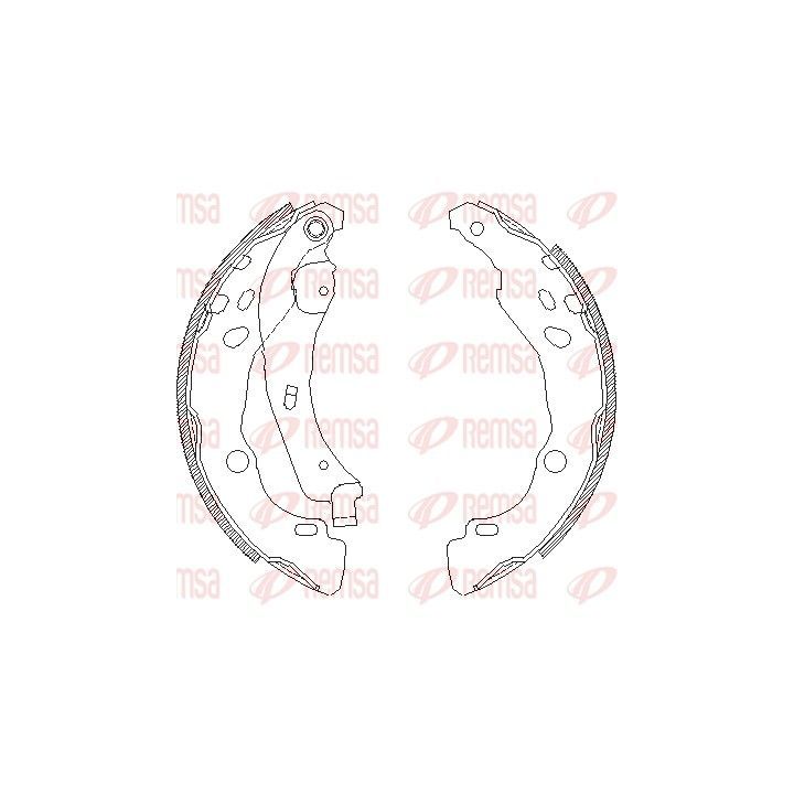 Stabdžių trinkelė REMSA 4152.00