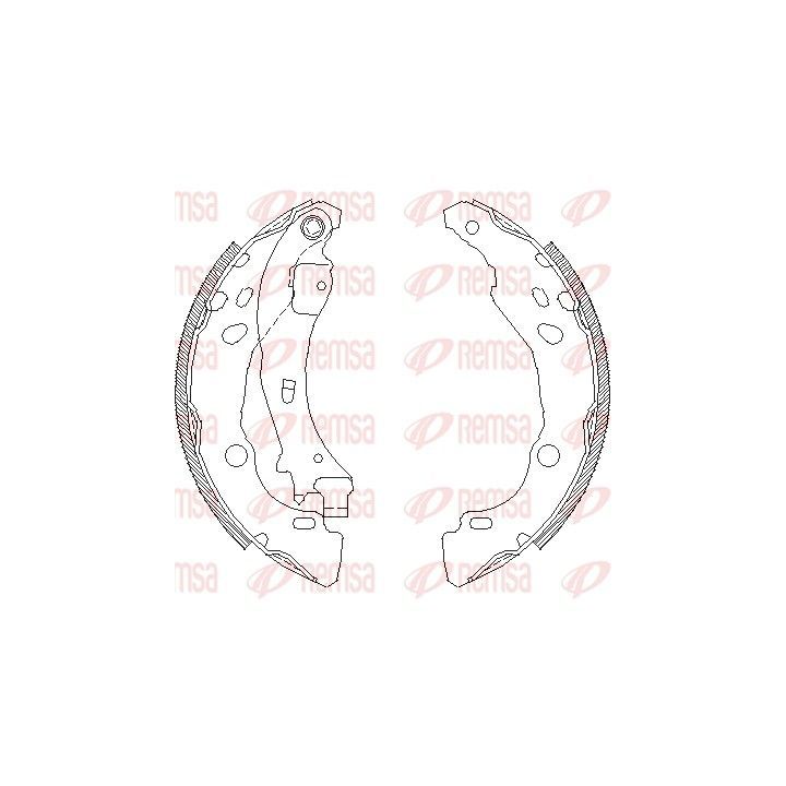 Stabdžių trinkelė REMSA 4152.01