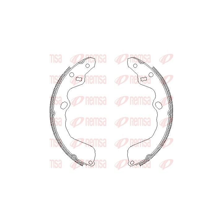 Stabdžių trinkelė REMSA 4153.00